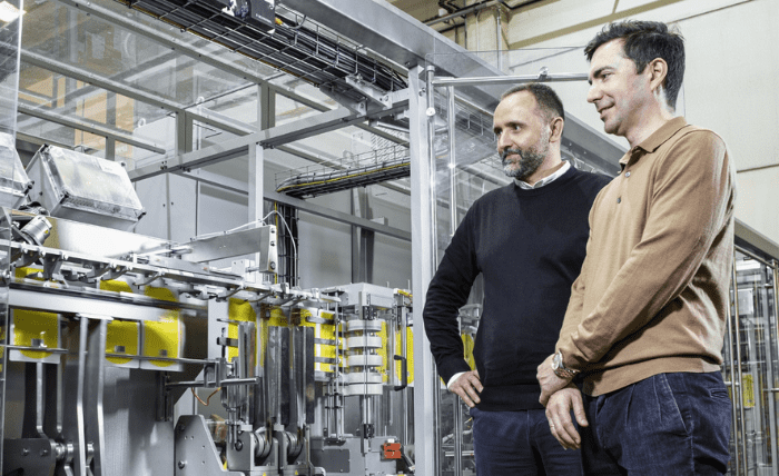 Máquina de embalaje de Mespack con guías lineales Franke