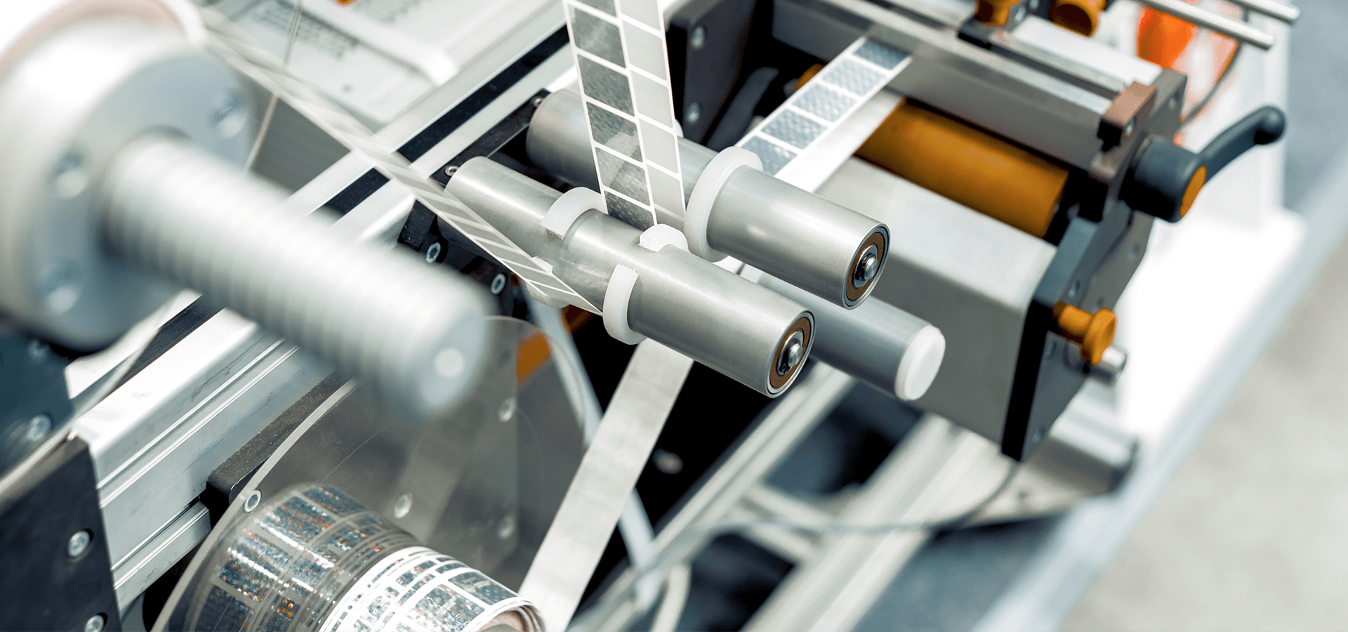 Linearschienen in Etikettiermaschine